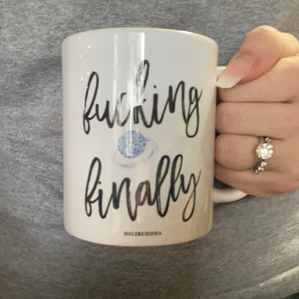 “F*cking Finally” mug